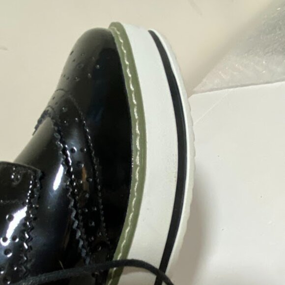 DADAWEN Patent Leather Women's Platform Wingtip Oxfords Size 8 - Picture 10 of 12